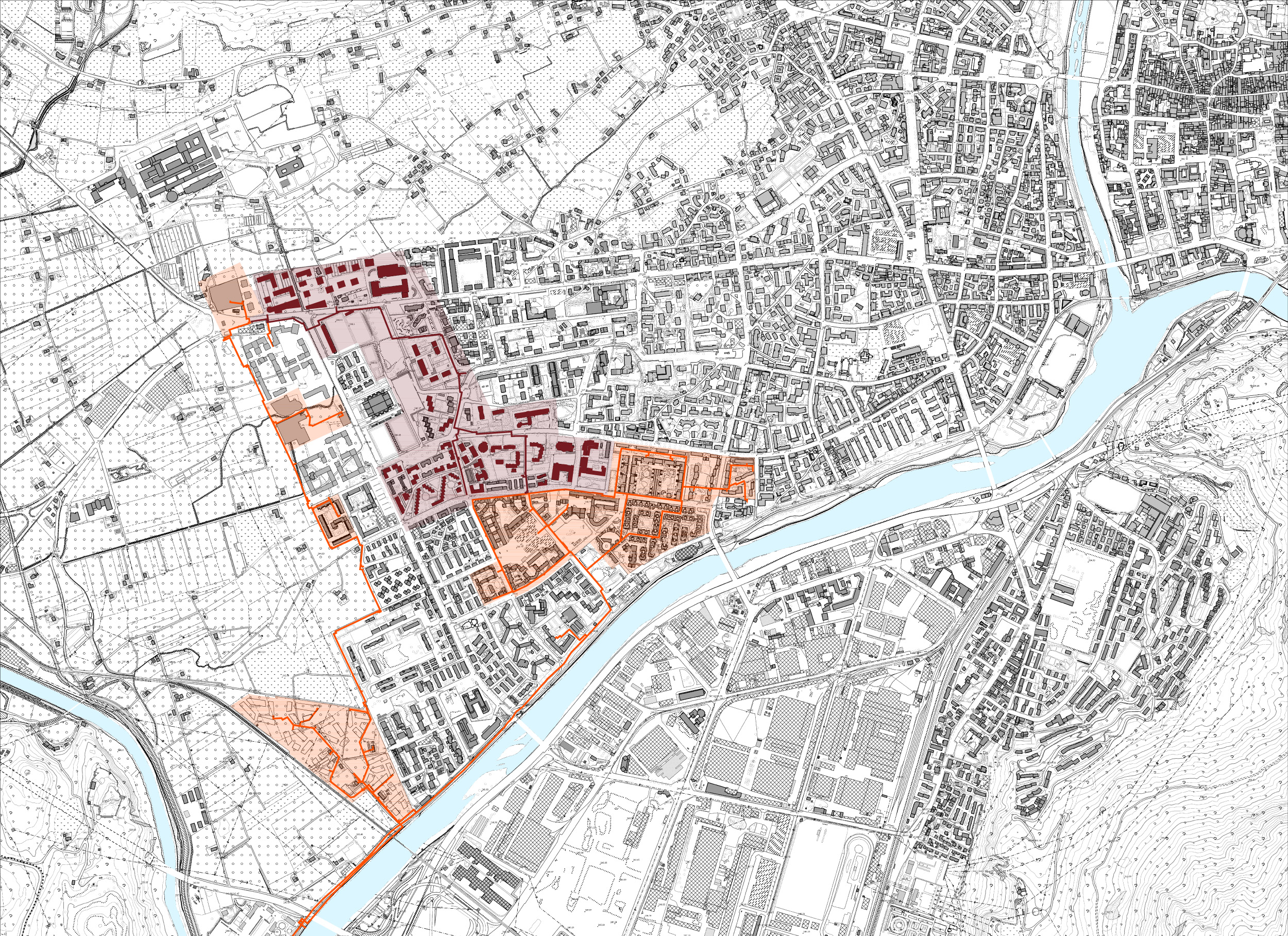 Pianta della città di Bolzano  