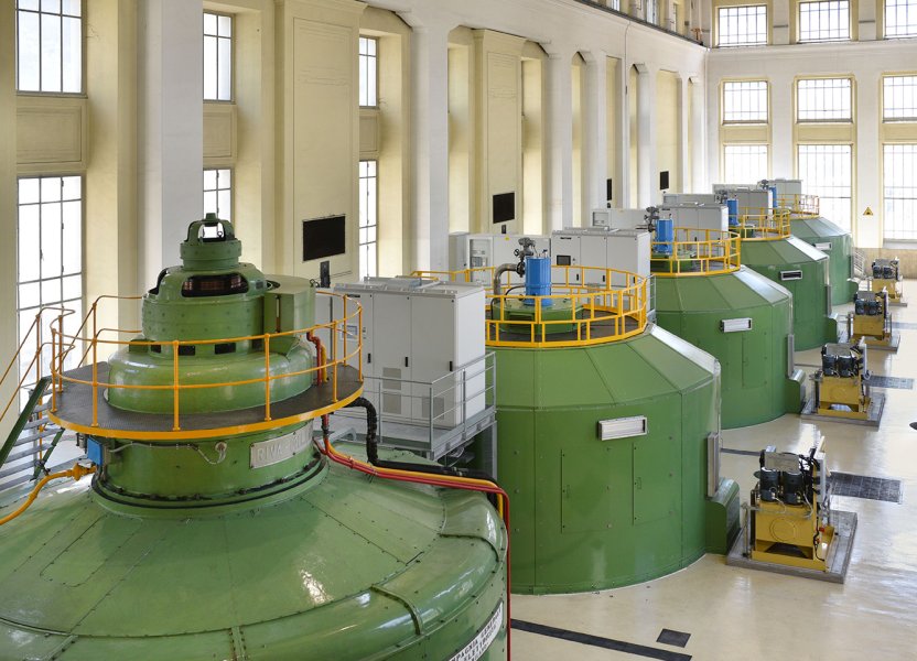 sala macchine centrale di Cardano